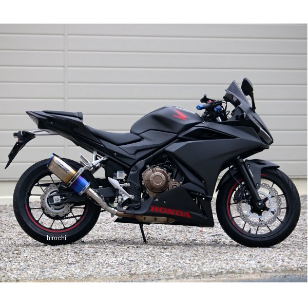 スリップオンマフラー SS-OVAL JMCA認証 19年-22年 CBR400R、CBR400X 焼き色チタン