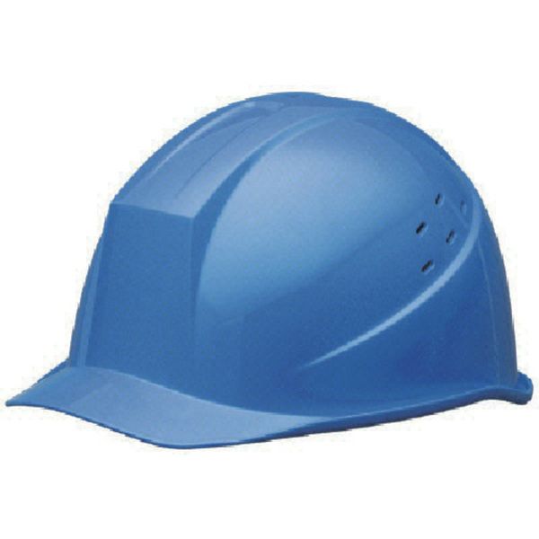 ABS製ヘルメット 通気孔付 青