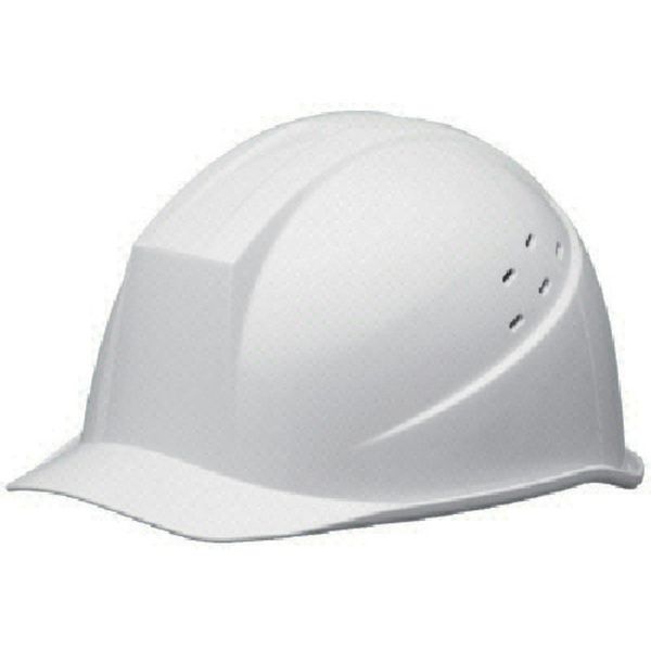 ABS製ヘルメット 通気孔付 白