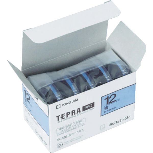 PROテ-プエコパックカラ-ラベル(青) (5個入)