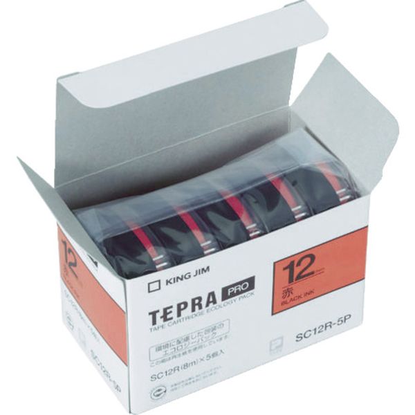 PROテ-プエコパックカラ-ラベル(赤) (5個入)