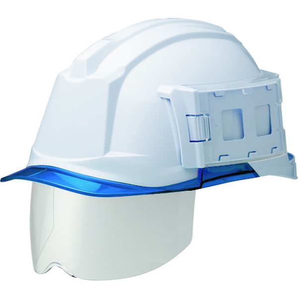ミドリ安全(株) IDケース付ヘルメット(ワイドシールド付) SC-19PCLS-ID RA3 α ホワイト/ブルー
