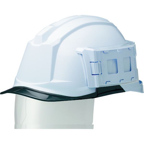 ミドリ安全(株) IDケース付ヘルメット(ワイドシールド付) SC-19PCLS-ID RA3 α ホワイト/スモーク