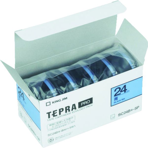 PROテ-プエコパックカラ-ラベル(青) (5個入)