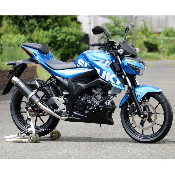 フルエキゾースト ラウンド JMCA認証 18年-21年 GSX-S125、GSX-S150(逆輸入車) カーボン