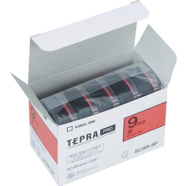 PROテ-プエコパックカラ-ラベル(赤) (5個入)