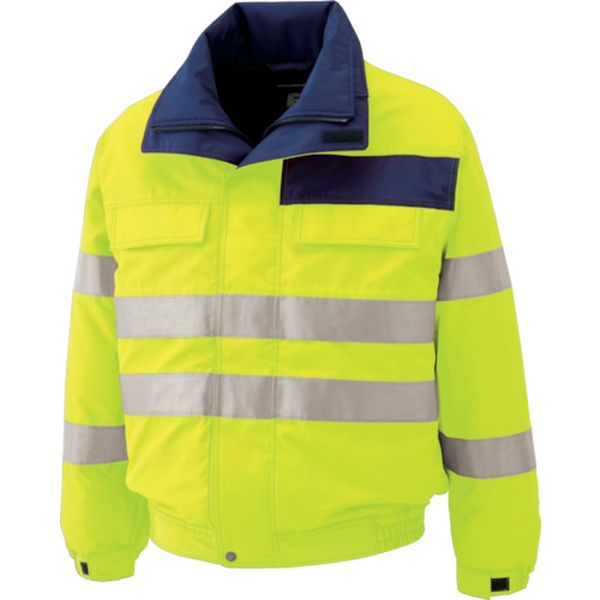 高視認性 防水帯電防止防寒ブルゾン イエロー LL