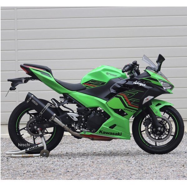 スリップオンマフラー SS-OVAL JMCA認証 18年以降 Ninja250 F-BLACK