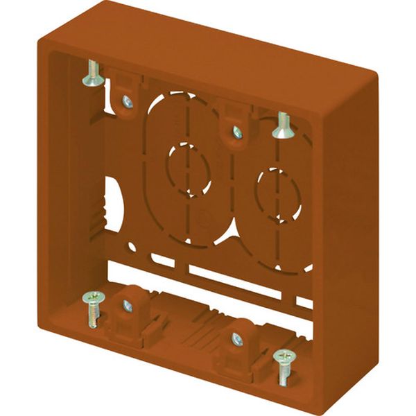 ニュー・エフモール付属品 露出ボックス 2個用 浅型 ブラウン