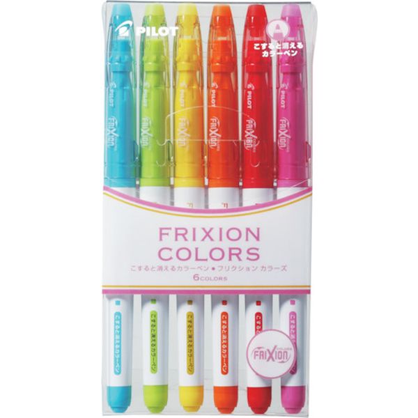 SFC60M6C 369-9736 消せるカラーペン フリクションカラーズ 6色セットパターン1