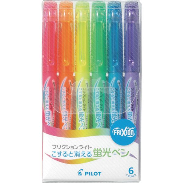 SFL60SL6C 370-1386 消せる蛍光ペン フリクションライト 基本カラー6色セット