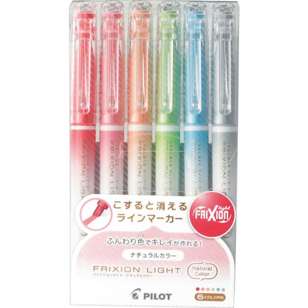 SFL60SL6CN 369-8228 フリクションラインマーカー フリクションライトナチュラルカラー 6色セット