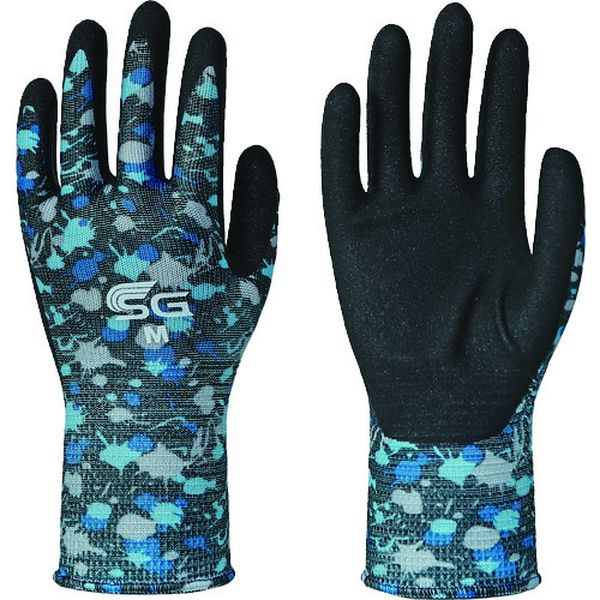 ニトリルゴム背抜き手袋 SG-A025 ペイントブラック M