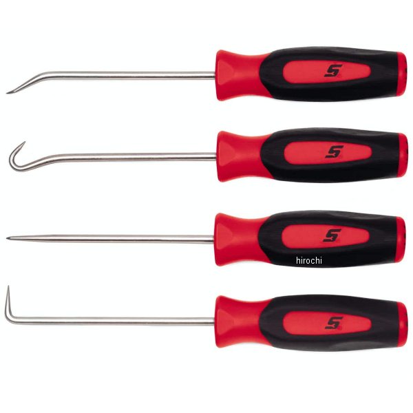ミニチュア ピック セット 4種 ソフトグリップ インスティンクト 赤