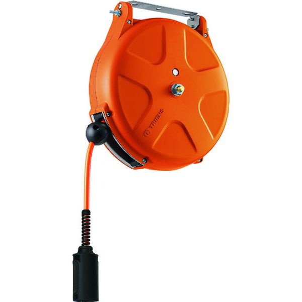 エアーホースリール 内径6.5mmX10m オレンジ