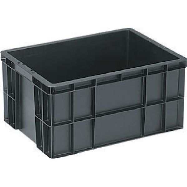 217-7898  導電性ボックス型コンテナー 206110 サンボックス＃64 黒