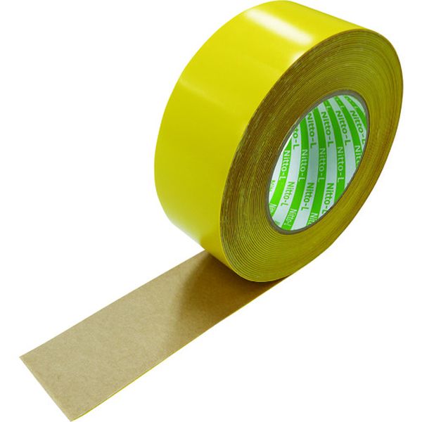 日東エルマテリアル 粗面ラインテープLS 0.91mm×50mm×10M 黄