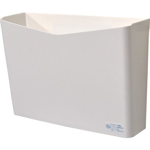 リサイクルペーパーポケット フタなし 白