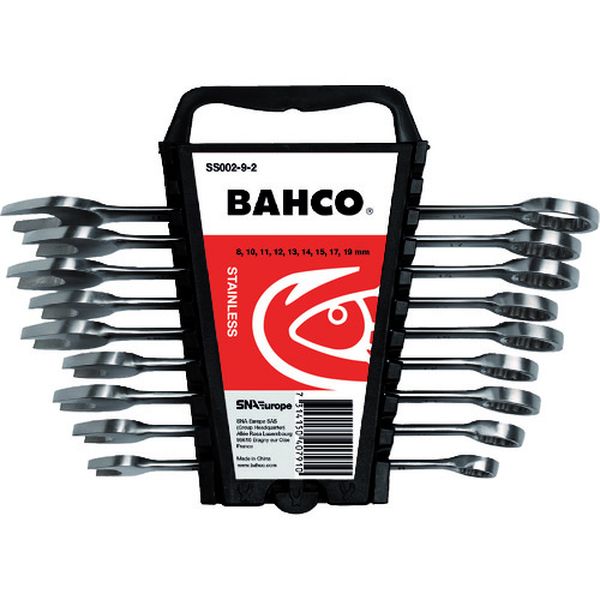 ステンレス製コンビネーションレンチ9本セット ミリサイズ