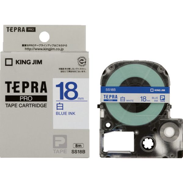 テプラPROテ-プカ-トリッジ 幅18mm 白