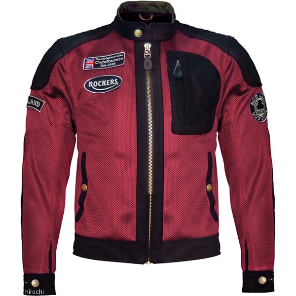 春夏モデル パデッドメッシュジャケット バーガンディ