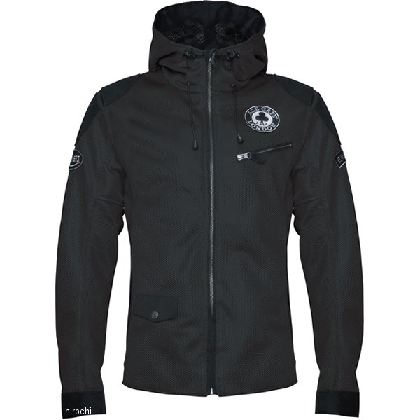 春夏モデル フーデットライドメッシュジャケット 黒