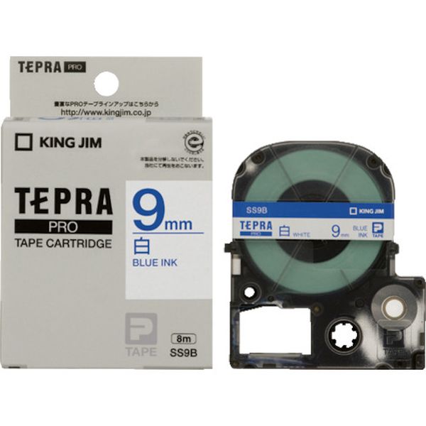 テプラPROテ-プカ-トリッジ 幅9mm 白