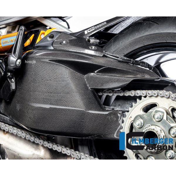 チェーンガード付きスイングアームカバー 艶なし 19年-20年 ドゥカティ Diavel1260 マットカーボン