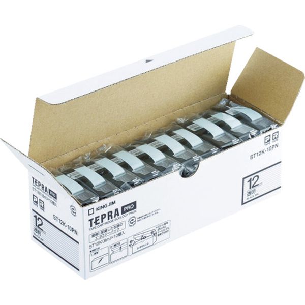 「テプラ」PROテープエコパック(10個入り)透明
