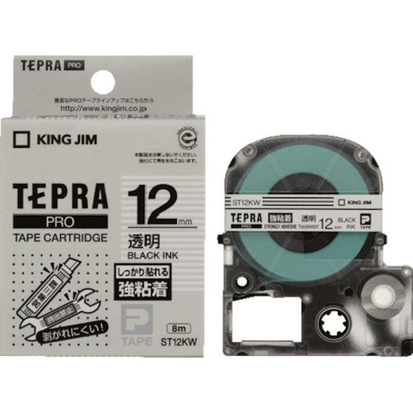テプラPROテ-プカ-トリッジ 幅12mm 透明