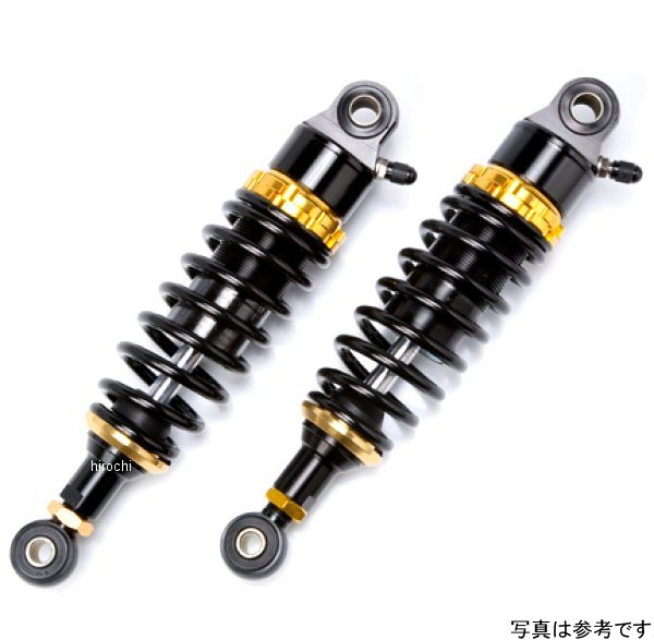 ガス封入式ローダウンリアサスペンション SR400/SR500 ブラック/ゴールド