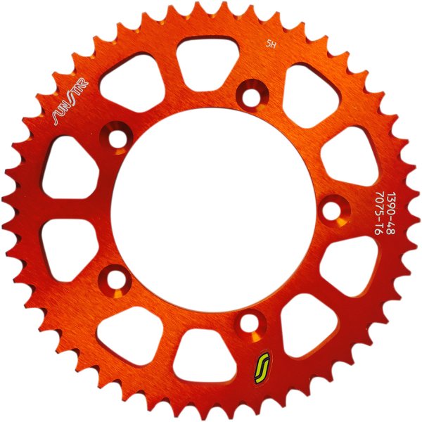 リア スプロケット 420 KTM 85/105 アルミ オレンジオレンジ