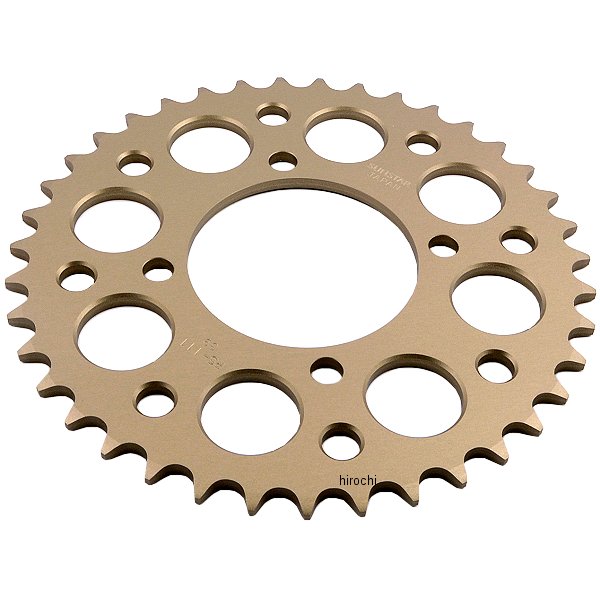 リア スプロケット 520 95年-08年 グラストラッカー、ボルティー アルミ シャンパンゴールド
