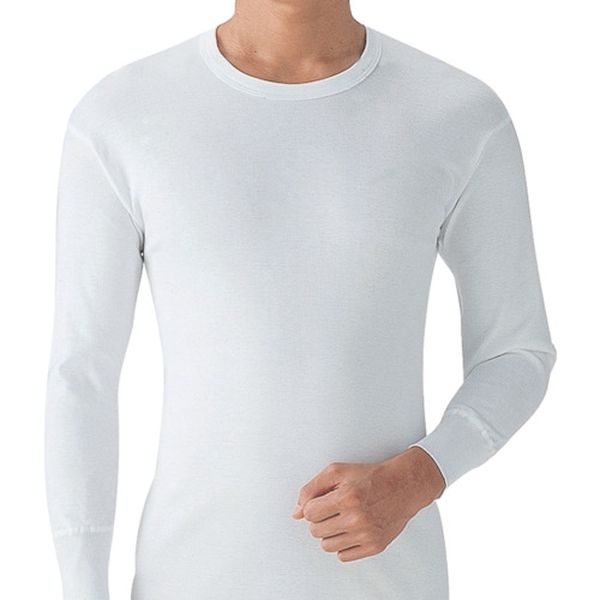 やわらか肌着長袖丸首2枚組M