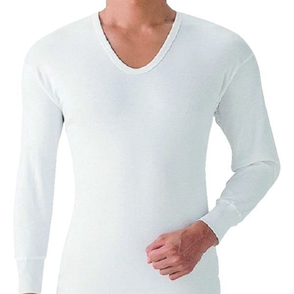 やわらか肌着長袖U首2枚組M