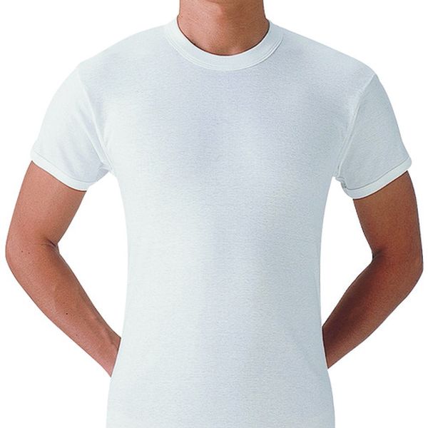 やわらか肌着半袖丸首2枚組M