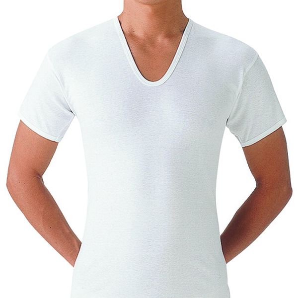 やわらか肌着半袖U首2枚組L