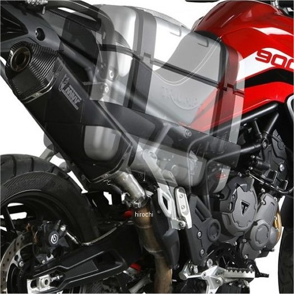 スリップオンマフラー SPEED EDGE BLACK 21年-22年 Tiger900Rally ステンブラック