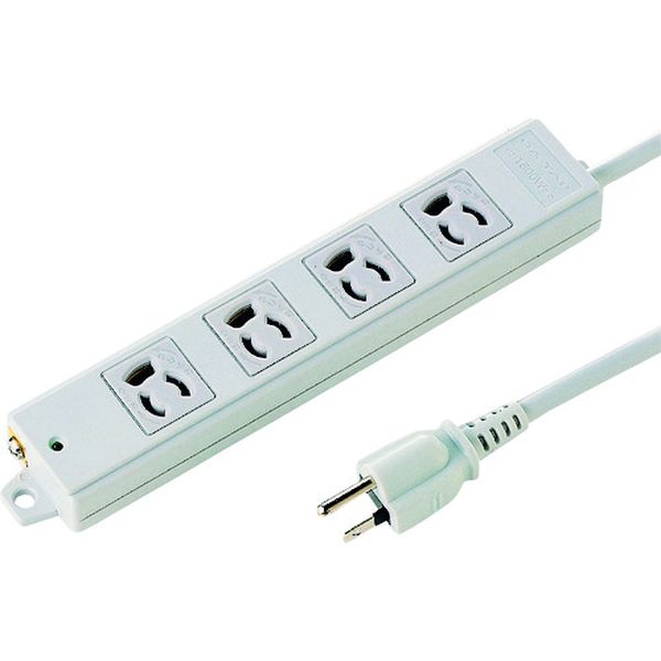 工事物件タップ 抜け止めコンセントコンセント数4個口 ケーブル長10m