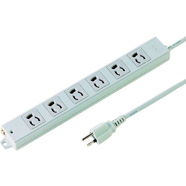 工事物件タップ 抜け止めコンセント 6個口  ケーブル長10m