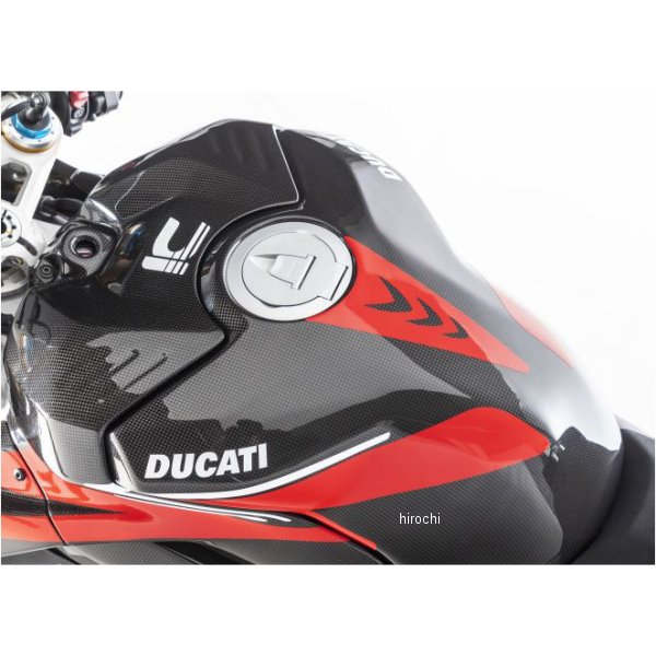 タンクフェアリングカウルクラッシュパッド付き 艶あり 20年 ドゥカティ PANIGALE V4S RACING カーボン