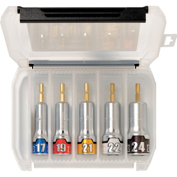 インパクトドライバ用ソケットビットセット［5点］