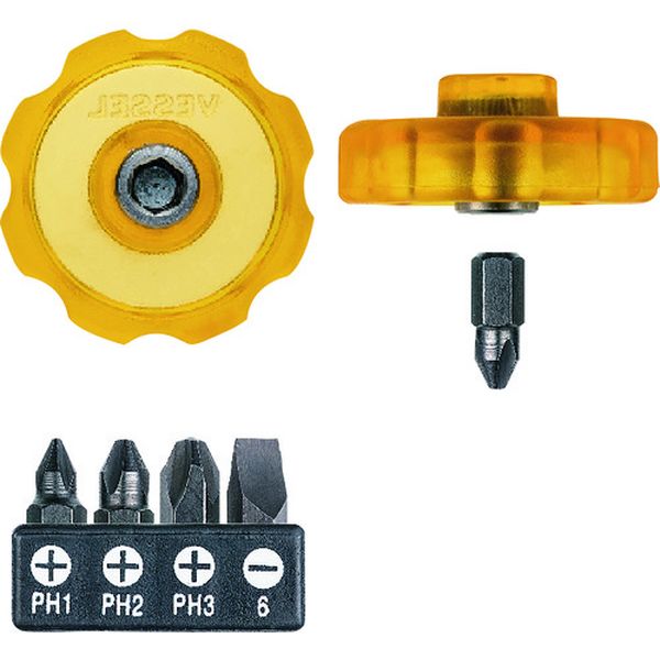 コマドラ差替式スタビードライバー (ビット5本付)