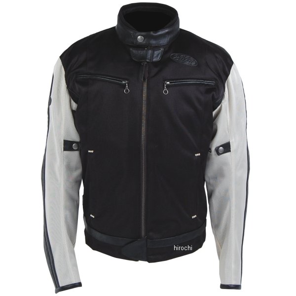 TFJ1801 トゥエンティ・フォー・セブン カスタムレザース 24/7 Custom Leathers 春夏モデル メッシュジャケット アイボリー/黒