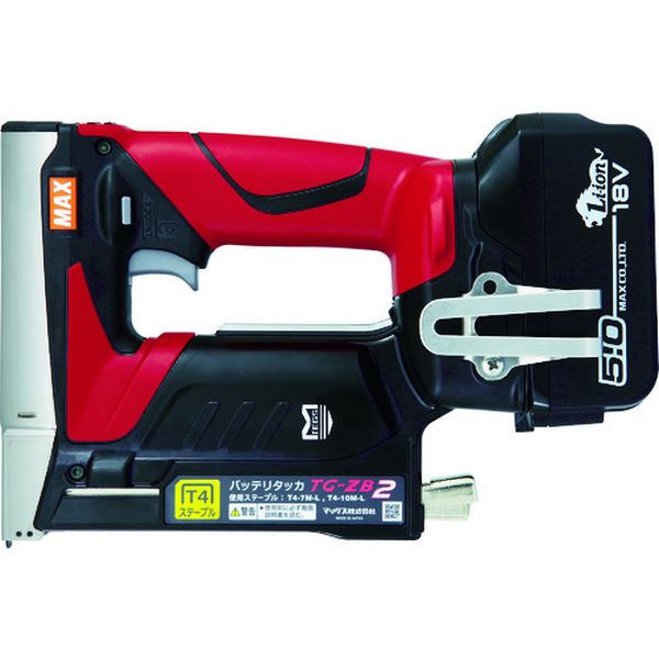 バッテリタッカセット 18ボルト 5.0アンペアセット ティ4ステープル用