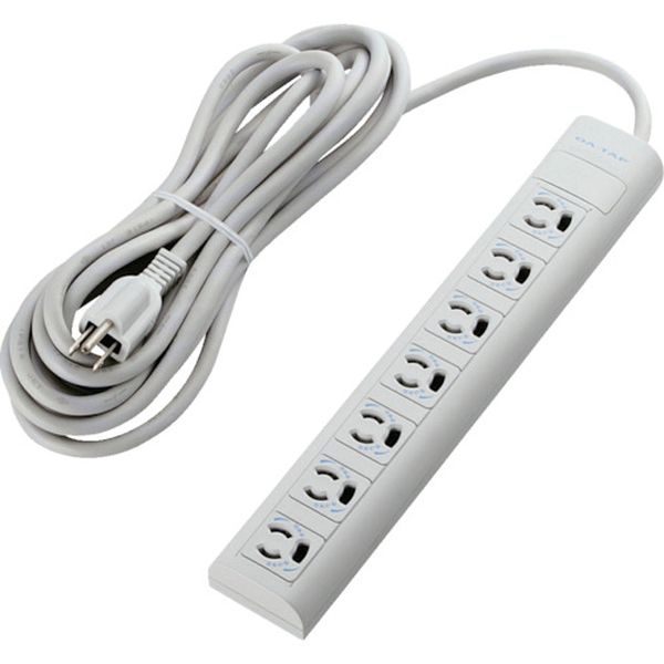 法人用タップ 3P 抜け止め マグネット 7個口 5.0m