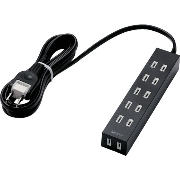 シャッタータップ flecc barra 6個口 2.0m ブラック