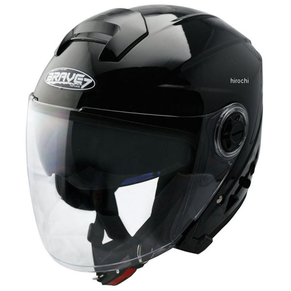 ジェットヘルメット BV-7 インナーシールド付き  黒
