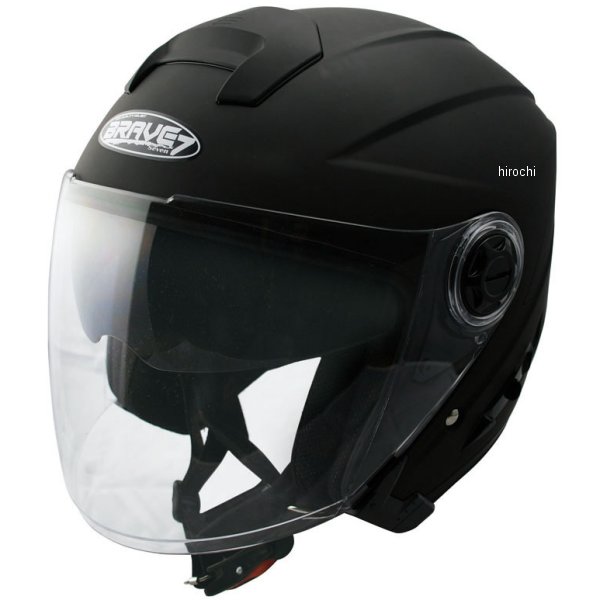 ジェットヘルメット BV-7 インナーシールド付き  マットブラック