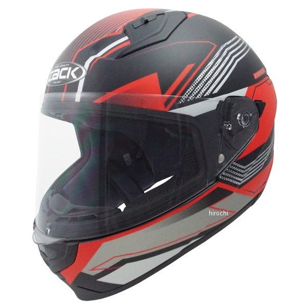 ZF-4 フルフェイスヘルメット  ハーフマッドブラックレッド